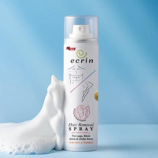 Ecrin Painless Hair Removal Foaming Spray (New 200ml) | Fast 8-Minute Action for Men & Women