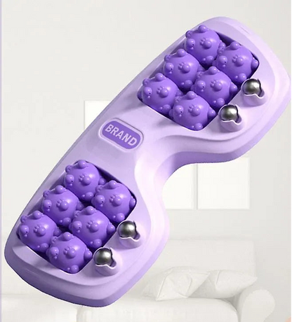 Dual Foot Massager Roller | Deep Tissue Acupressure & Reflexology Board for Pain Relief