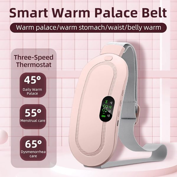 Smart Menstrual Heating Pad & Multifunctional Massager | Cordless Period Cramp Relief Belt