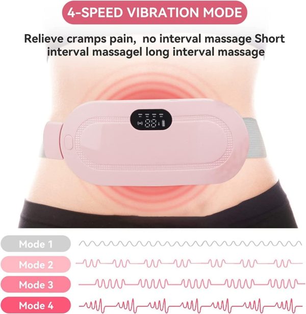 Smart Menstrual Heating Pad & Multifunctional Massager | Cordless Period Cramp Relief Belt