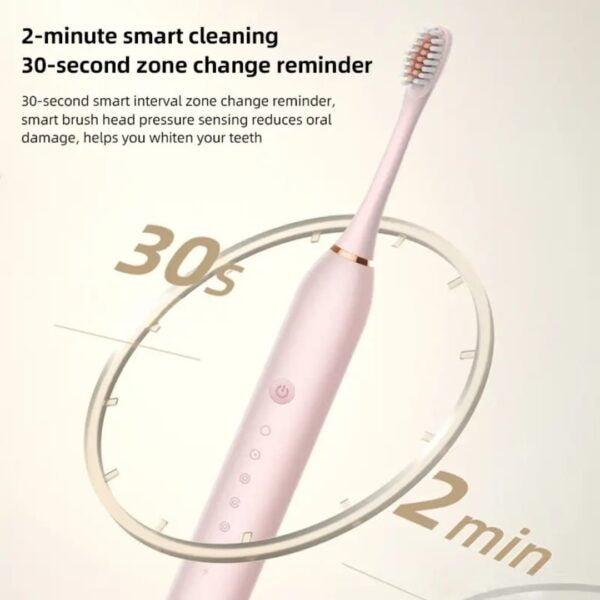 Premium 6-Mode Sonic Electric Toothbrush | 42,000 VPM Smart Ultrasonic Whitening Brush with Auto-Timer
