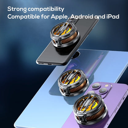 MEMO CX07 Magnetic Mobile Gaming Cooler | 15W Extreme Speed Semiconductor Phone Radiator (Dual Clip & Magnetic Mount)