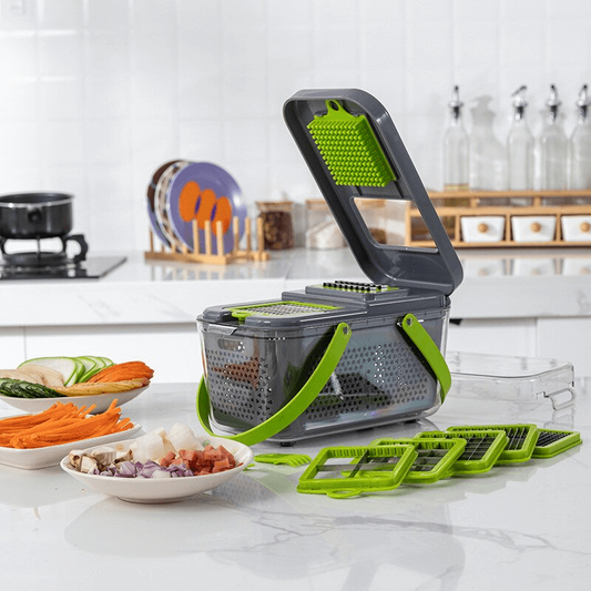 Ultimate 22-in-1 Premium Vegetable Chopper & Slicer | Smart Dicer with Built-in Drain Basket