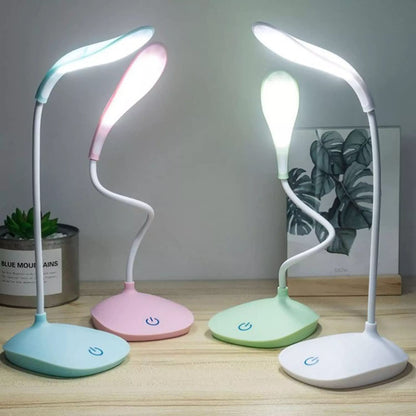 Minimalist Flexi-Glow LED Desk Lamp | 360° Flexible Gooseneck & 3-Level Touch Dimmable Reading Light