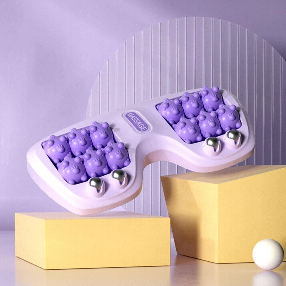 Dual Foot Massager Roller | Deep Tissue Acupressure & Reflexology Board for Pain Relief
