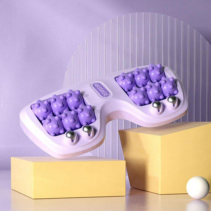 Dual Foot Massager Roller | Deep Tissue Acupressure & Reflexology Board for Pain Relief