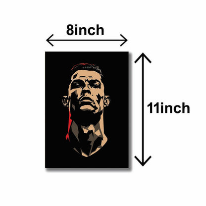 Set of 3 Cristiano Ronaldo CR7 Wall Art Frames | 8x11 Inches Premium Football Poster Decor