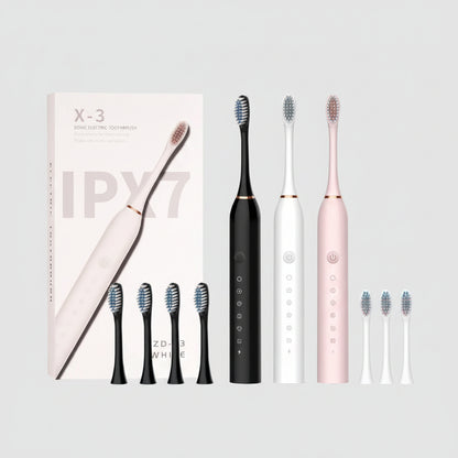 Premium 6-Mode Sonic Electric Toothbrush | 42,000 VPM Smart Ultrasonic Whitening Brush with Auto-Timer