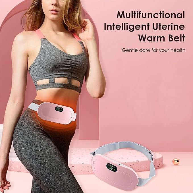 Smart Menstrual Heating Pad & Multifunctional Massager | Cordless Period Cramp Relief Belt