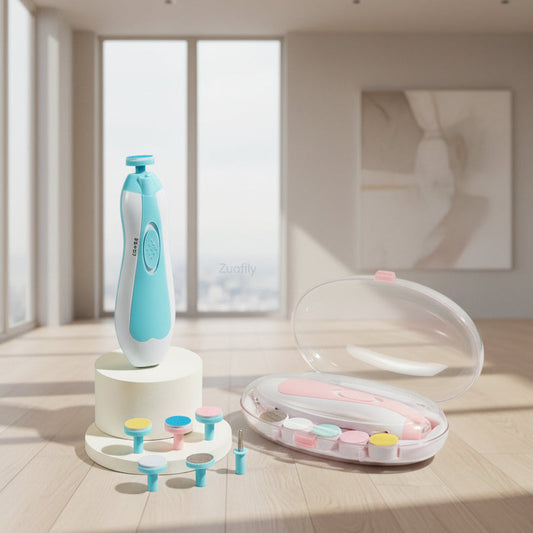 Ultra-Quiet Electric Baby Nail Trimmer & Grinder | Safe, Painless & Anti-Scratch Infant Grooming Kit