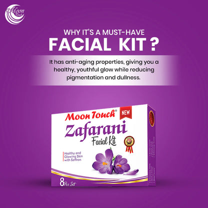 Moon Touch Zafarani Facial Kit | Premium 8-Piece Saffron Skin Whitening & Anti-Aging Set