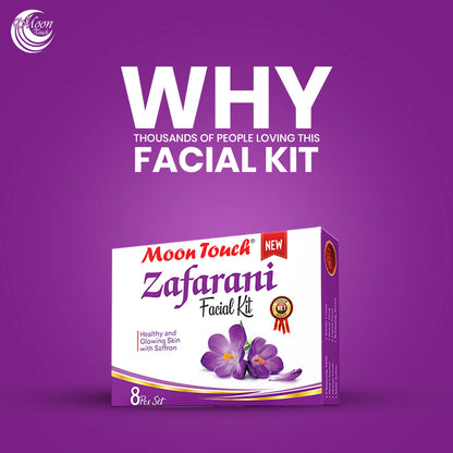 Moon Touch Zafarani Facial Kit | Premium 8-Piece Saffron Skin Whitening & Anti-Aging Set