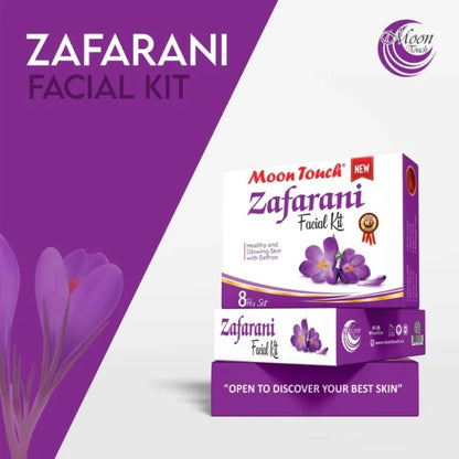 Moon Touch Zafarani Facial Kit | Premium 8-Piece Saffron Skin Whitening & Anti-Aging Set